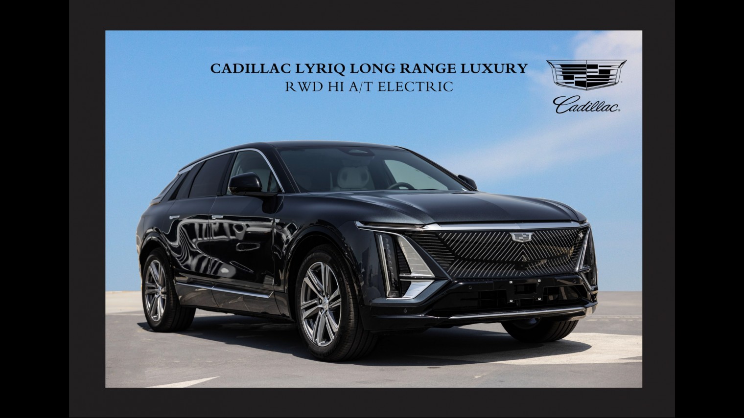 CADILLAC LYRIQ LONG RANGE LUXURY RWD HI A/T ELECTRIC