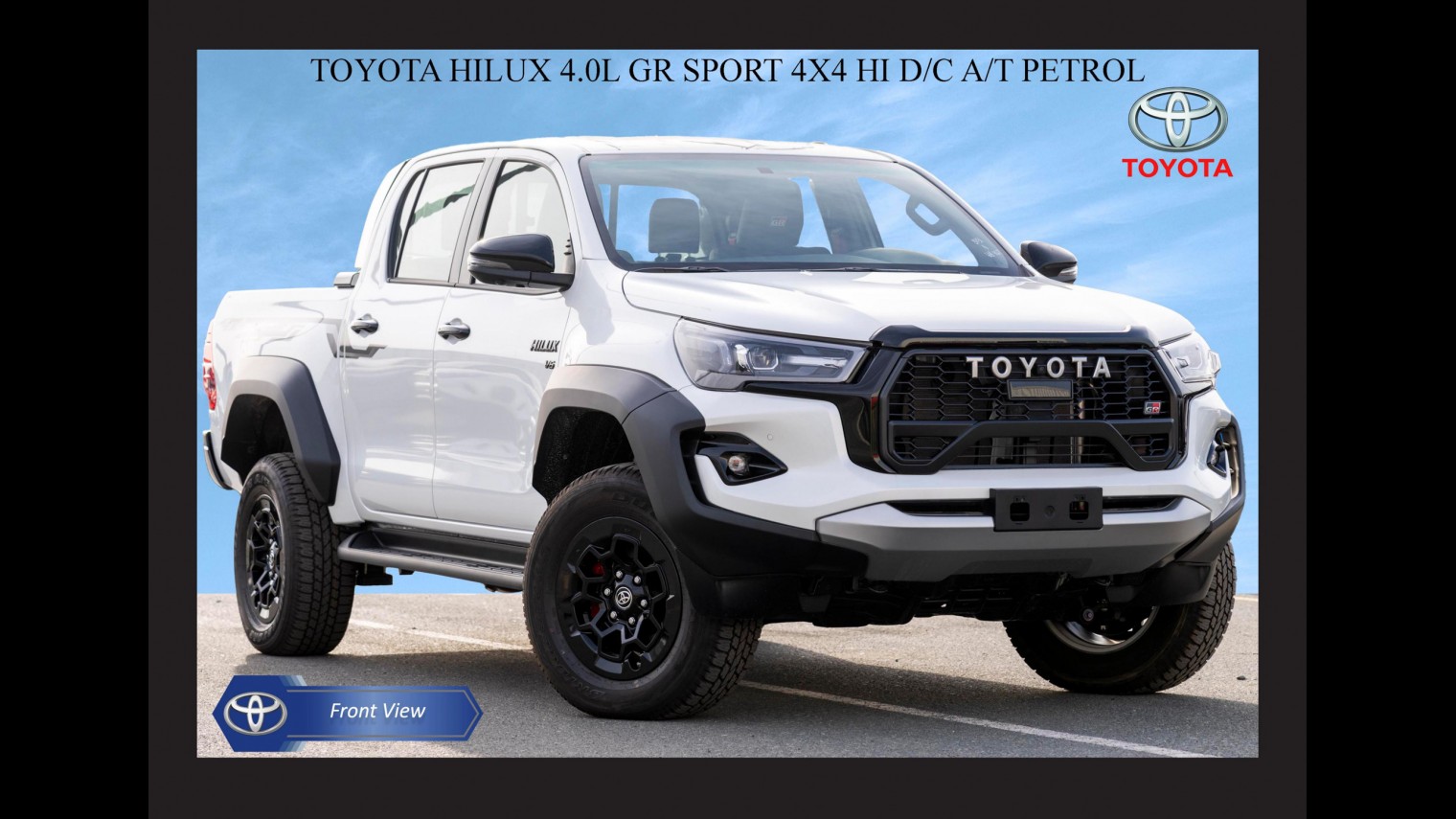 TOYOTA HILUX 4.0L GR SPORT 4X4 HI D/C A/T PETROL